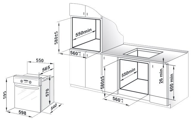 Газовый духовой шкаф gefest дгэ 621 01 к47